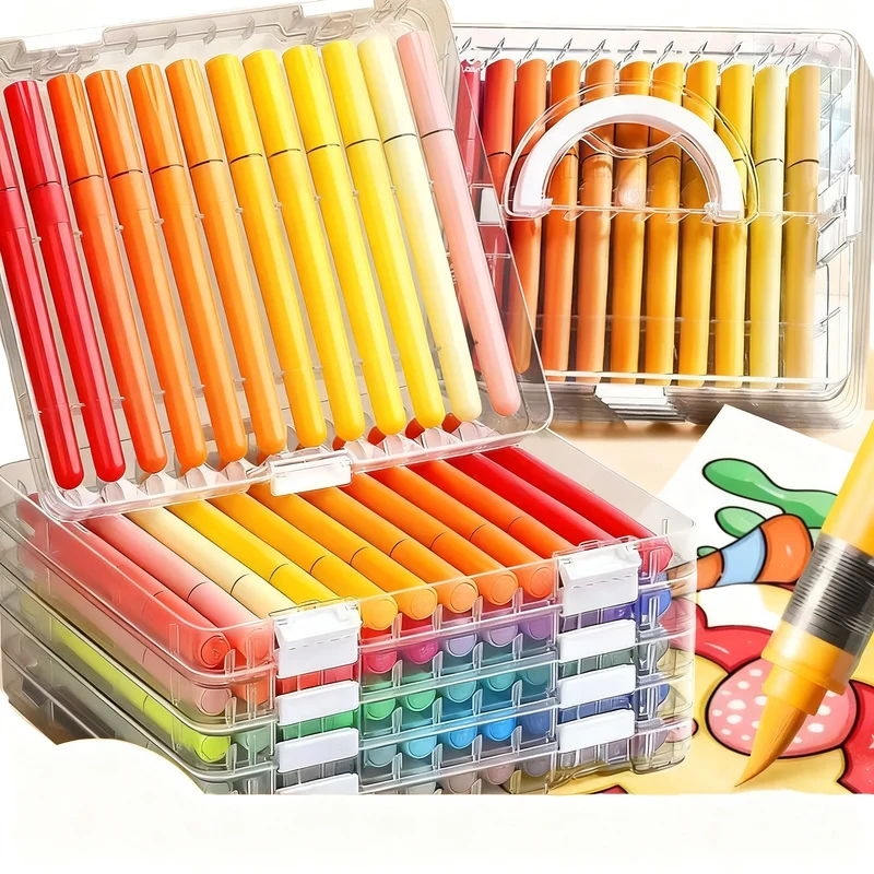 Acrylmarker-Set in verschiedenen Farbtönen