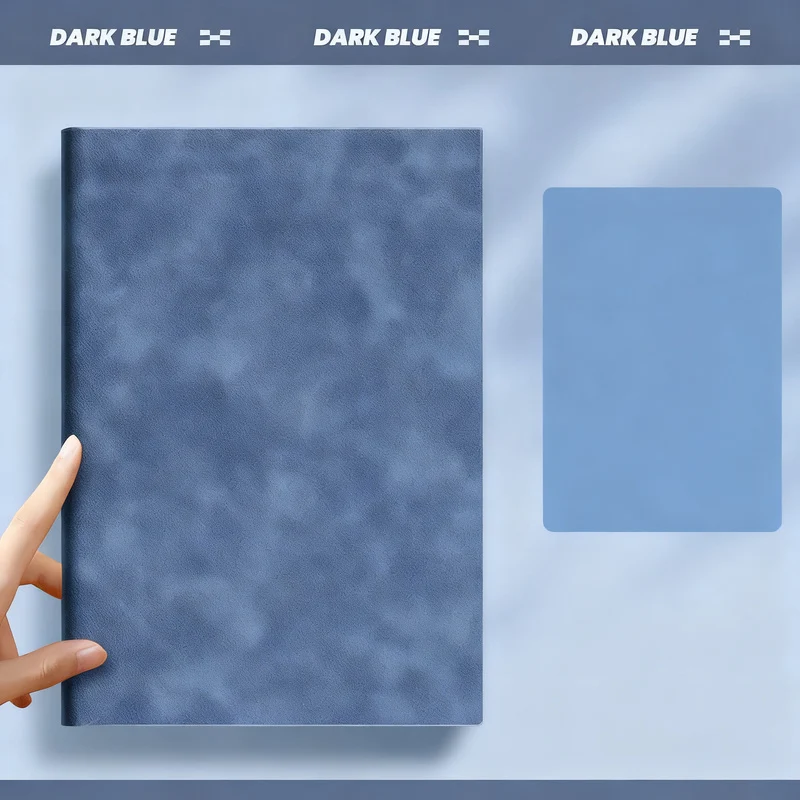 A5-Notizbuch, Echtleder, 100g Papier