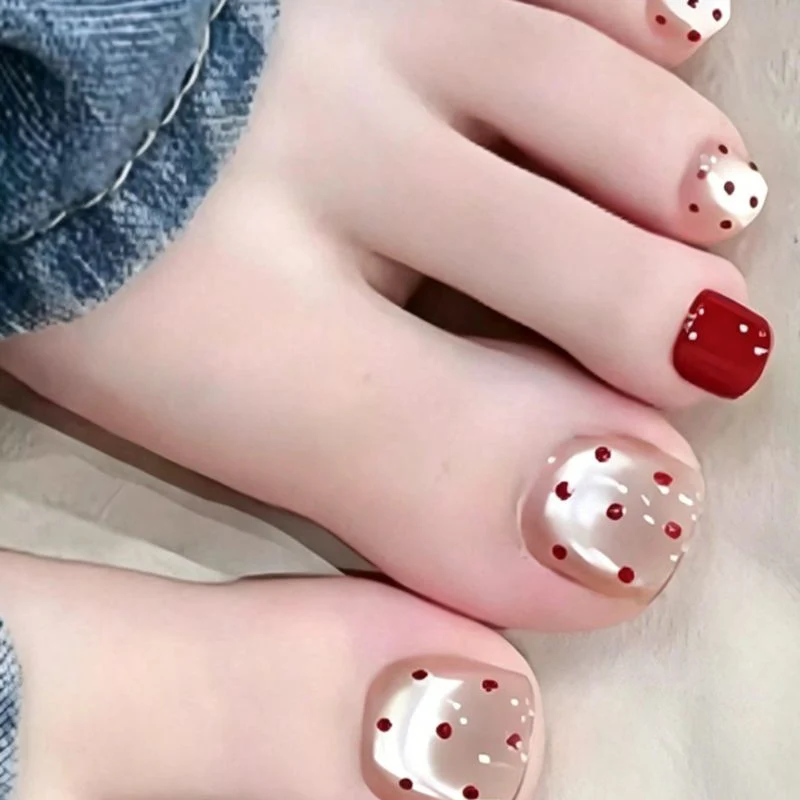 Stylish Polka Dot Nail Art Extensions Stornfield