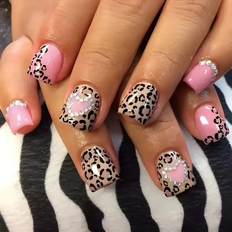 Stylish Leopard Print Nail Art Stornfield
