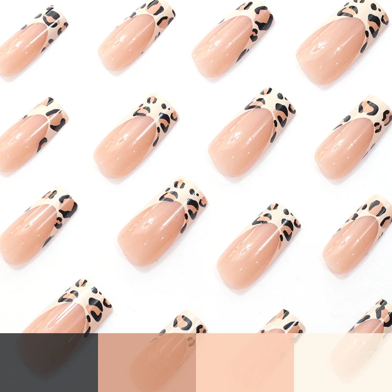 Stylish Leopard Print Acrylic Nail Extensions Stornfield