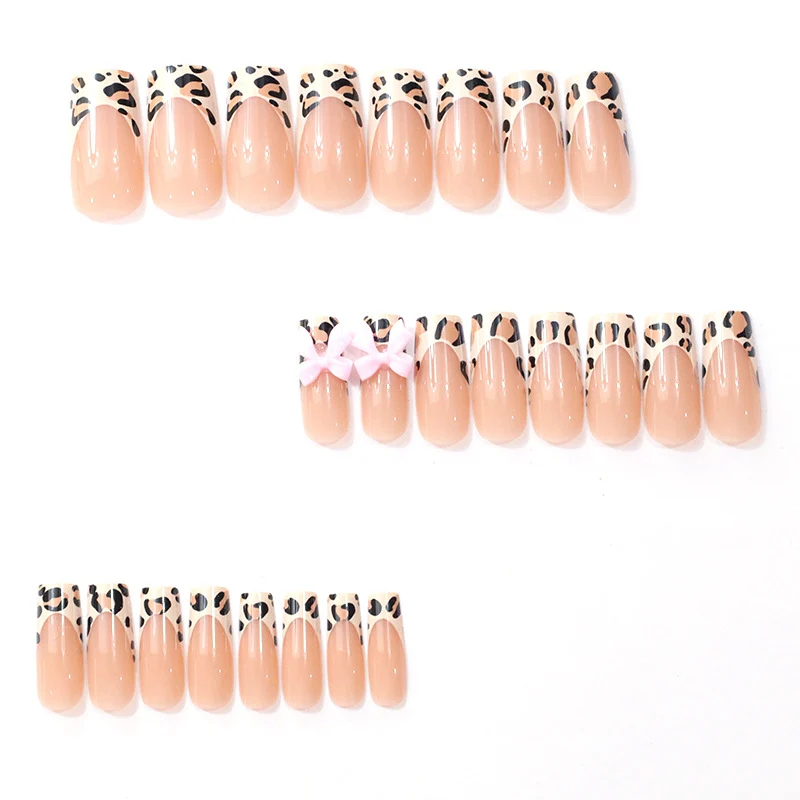 Stylish Leopard Print Acrylic Nail Extensions Stornfield
