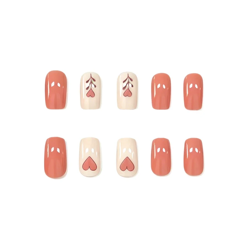Stylish Heart Patterned Nail Art Enhancements Stornfield