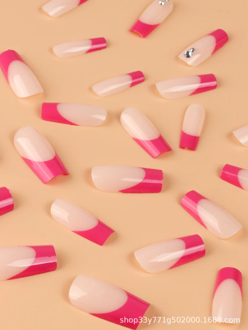 Stylish French Tip Nail Extensions Stornfield