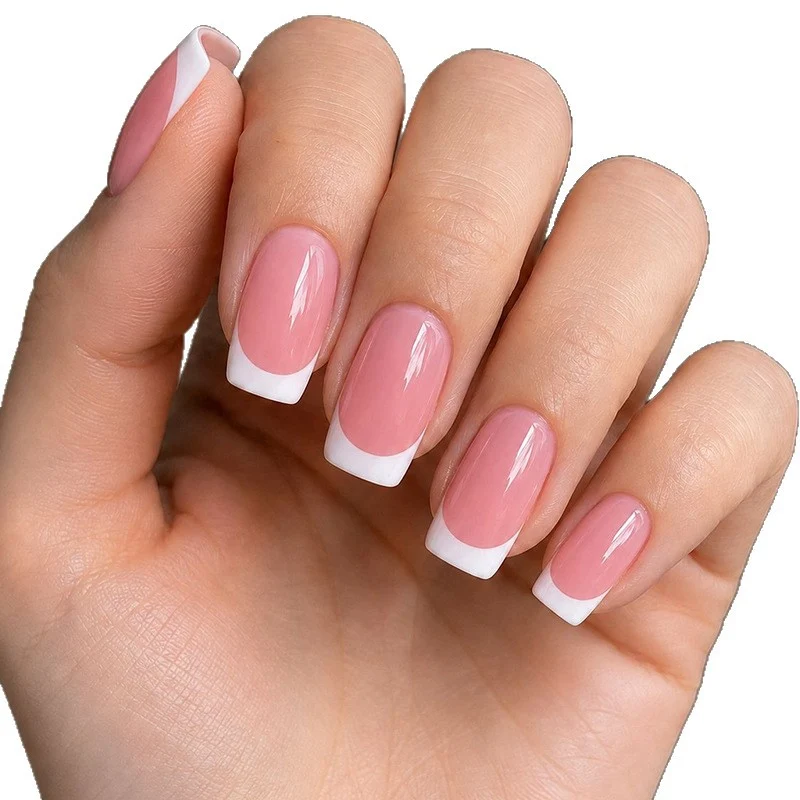 Stylish French Tip Nail Extensions Stornfield 1789915939