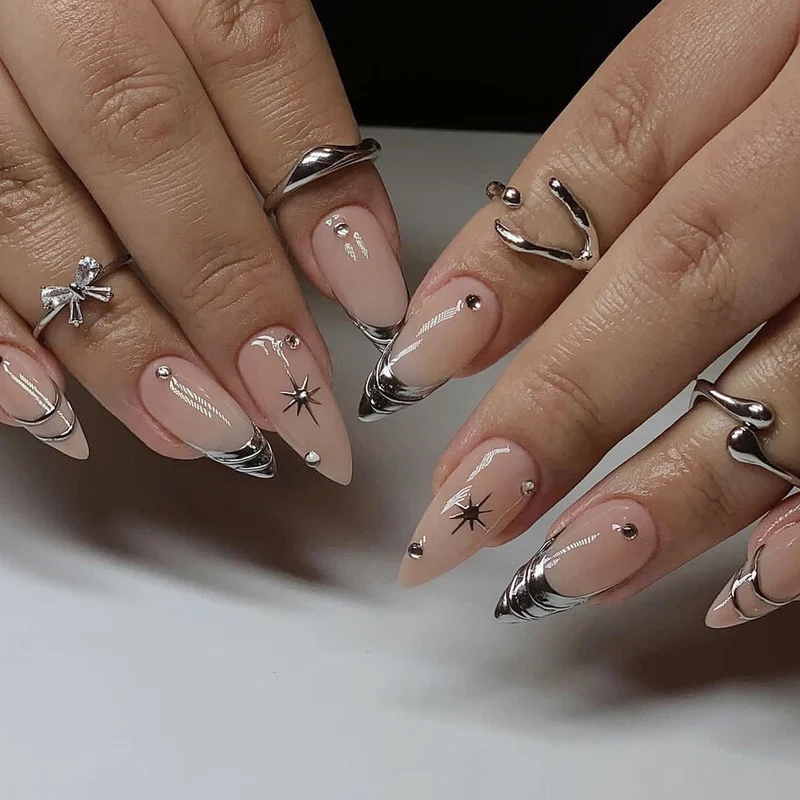 Glamorous Stiletto Nail Art Extensions Stornfield 1789713400