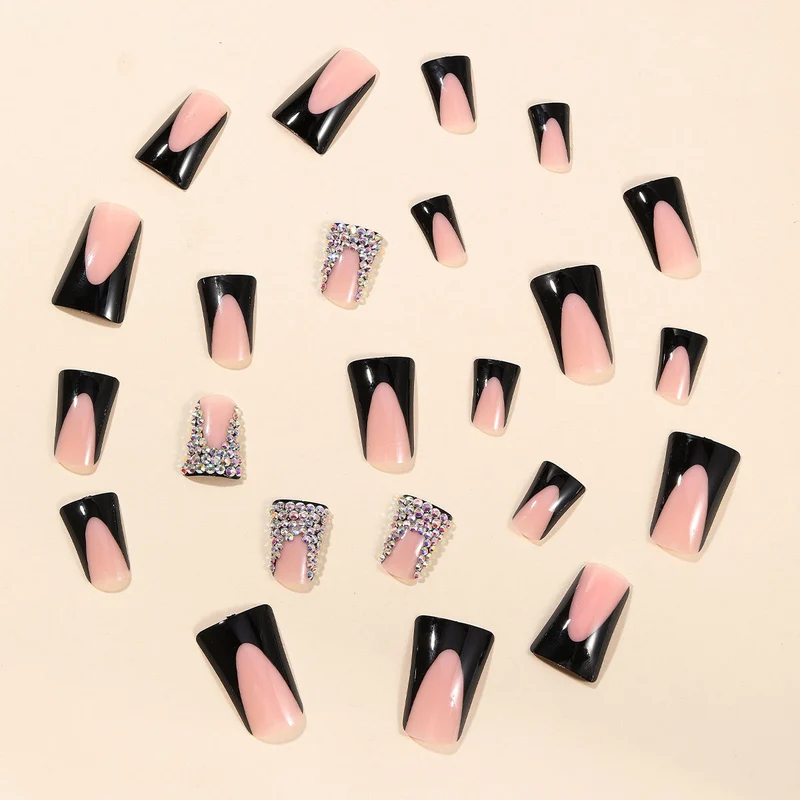 Glamorous Rhinestone-Accented Nail Extensions Stornfield