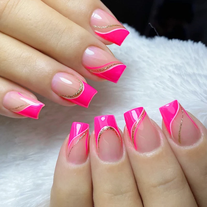 Glamorous Gradient Nail Art Extensions Stornfield