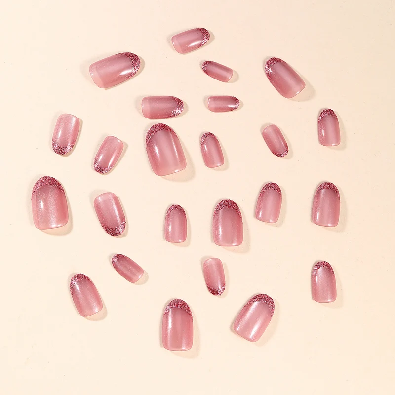 Glamorous Glitter French Tip Nail Art Stornfield