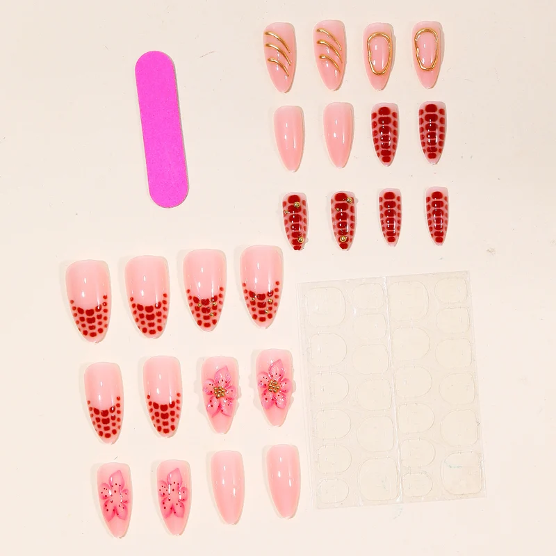 Glamorous Floral Nail Art Set Stornfield