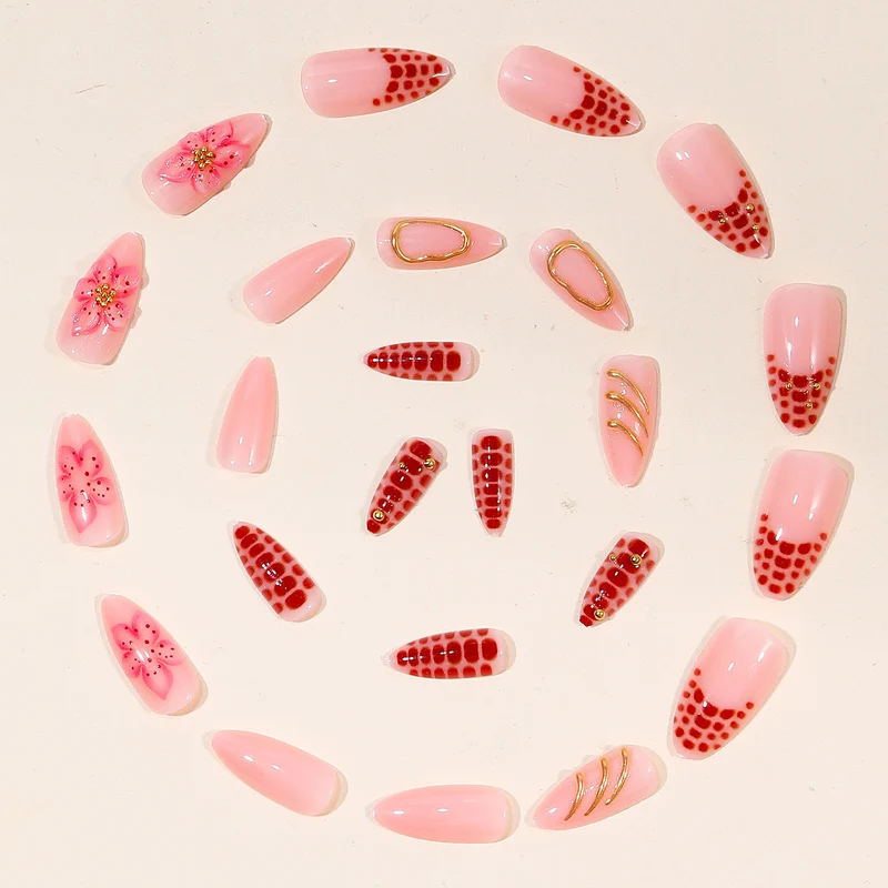 Glamorous Floral Nail Art Set Stornfield