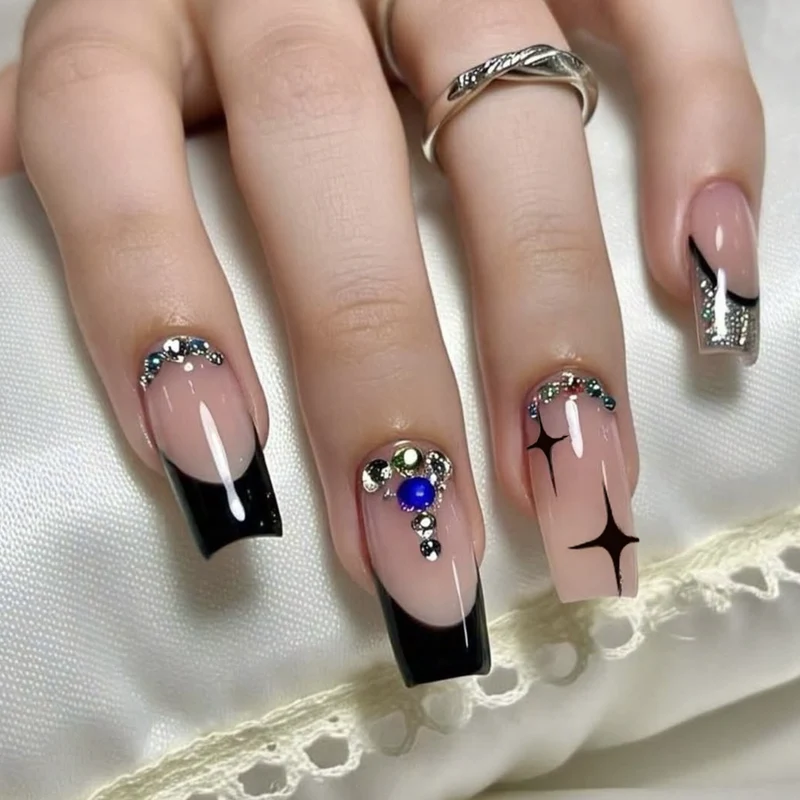 Glamorous Decorative Acrylic Nail Art Extensions Stornfield