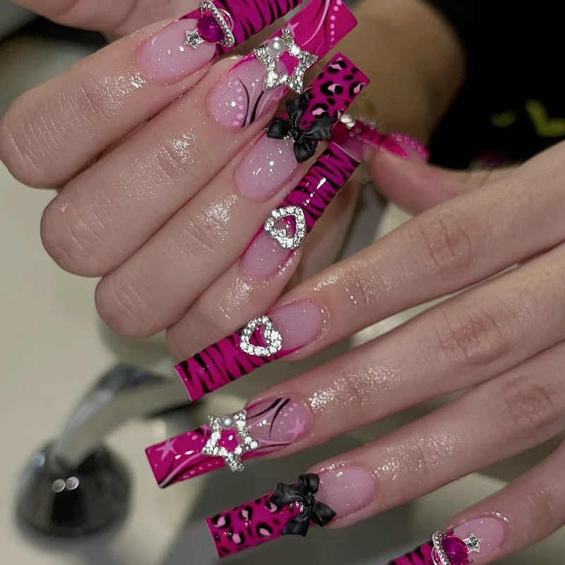 Glamorous 3D Nail Art Extensions Stornfield