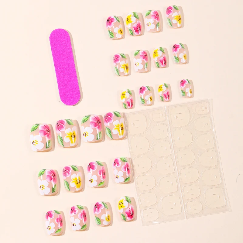 Floral-Themed 3D Nail Art Extensions Stornfield