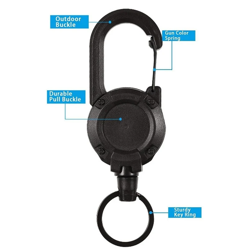Heavy Duty Utvridbar Pull Praktisk Nøkkelring | Luvikno