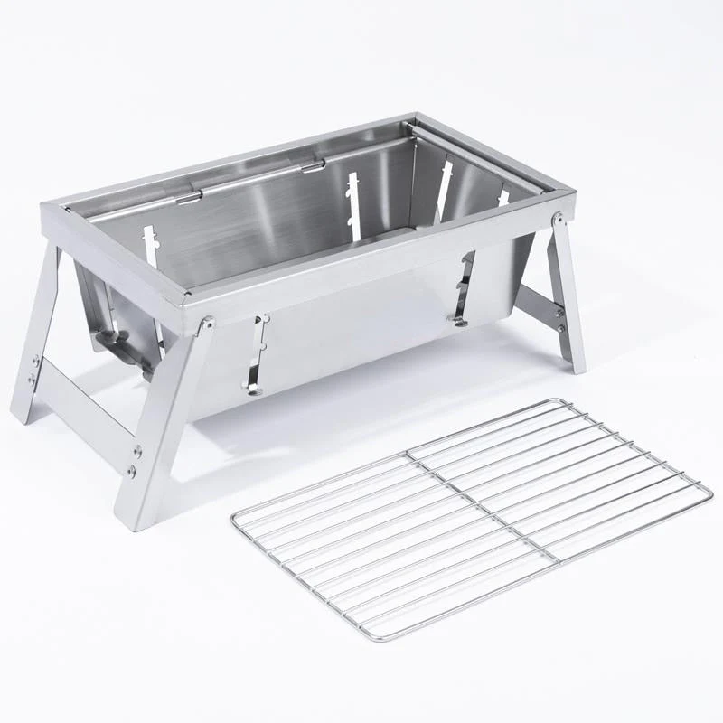 Ultimate Camping Style Rustfritt Stål Sammenleggbar Grill | Luvikno