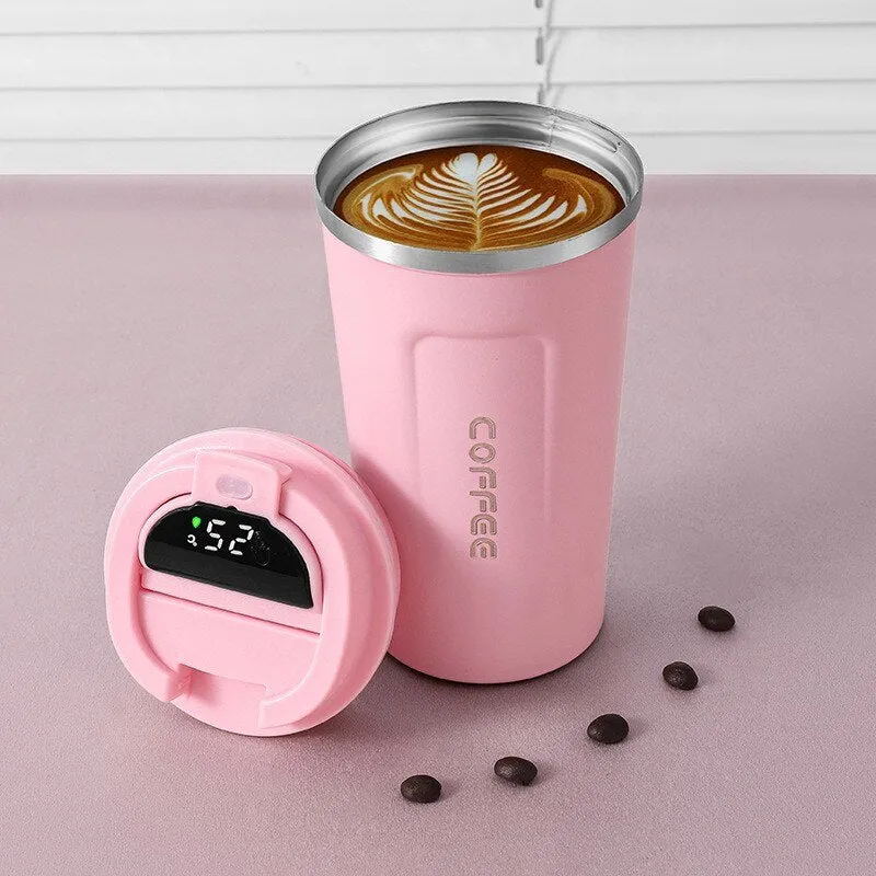 LED Temperaturdisplay Smart Termos Kaffekopp | Luvikno