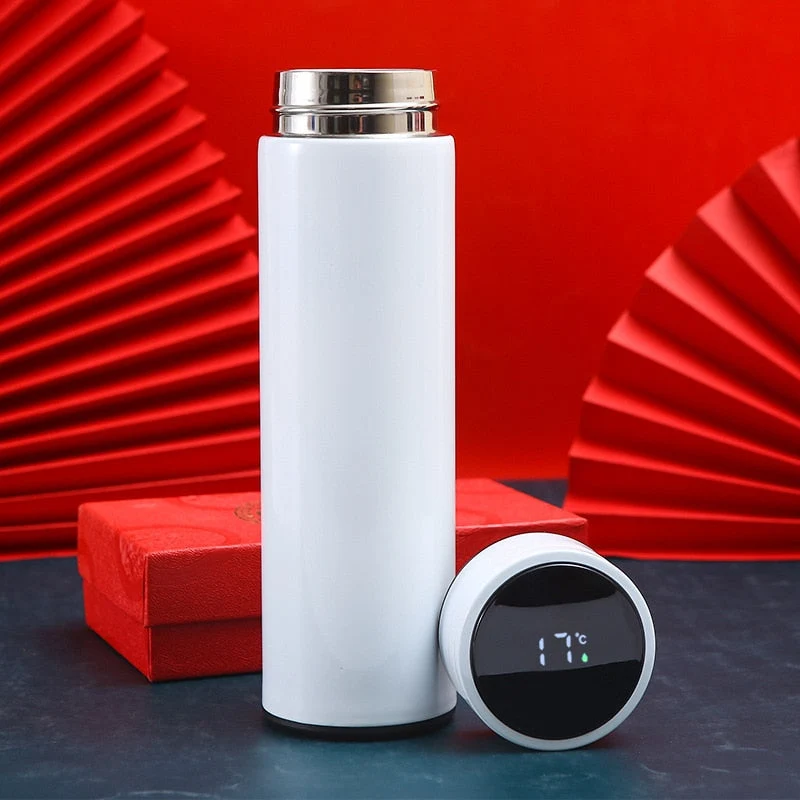 LED Temperaturdisplay Smart Termos Kaffekopp | Luvikno