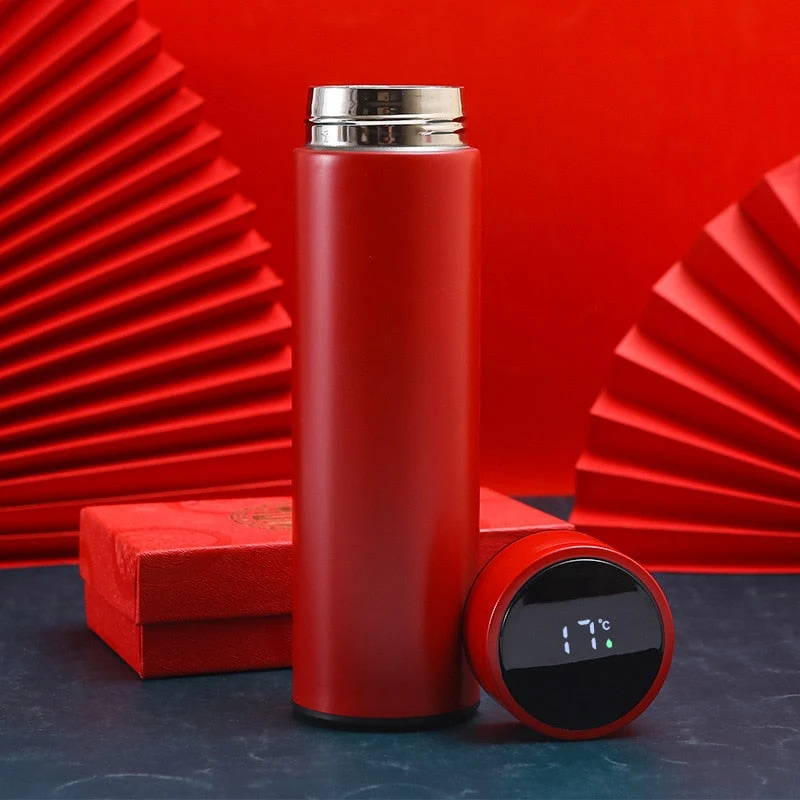 LED Temperaturdisplay Smart Termos Kaffekopp | Luvikno