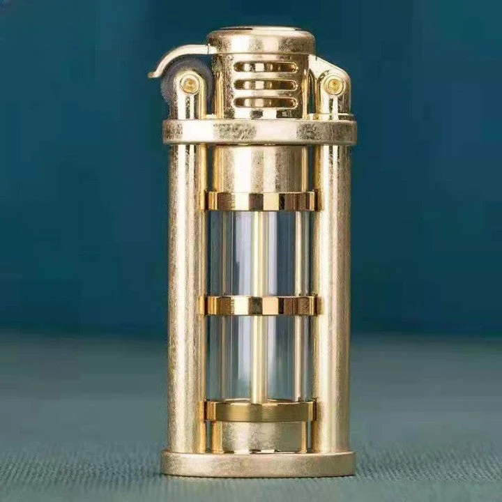 Transparent vindtett Metall Kerosene Flamme Fusjon Lighter | Luvikno