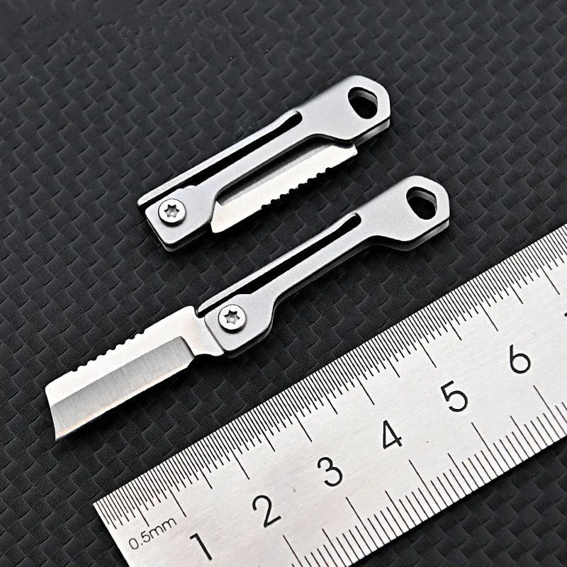 Pocket Size Rustfritt Stål Sammenleggbart Campingkniv | Luvikno