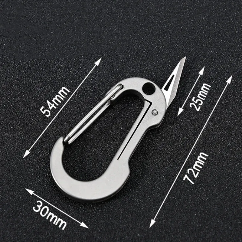 Titanium Alloy EDC Multi-Tool Nøkkelring Kniv | Luvikno