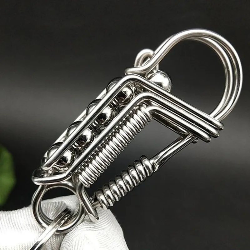 Iron Weave Rustfritt Matte-Finish Nøkkelring | Luvikno