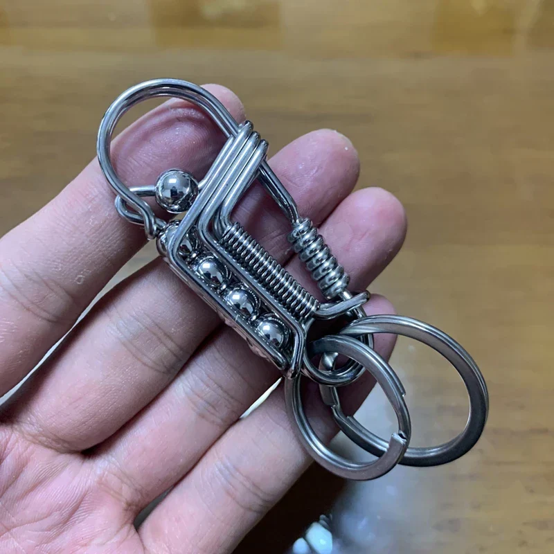 Iron Weave Rustfritt Matte-Finish Nøkkelring | Luvikno