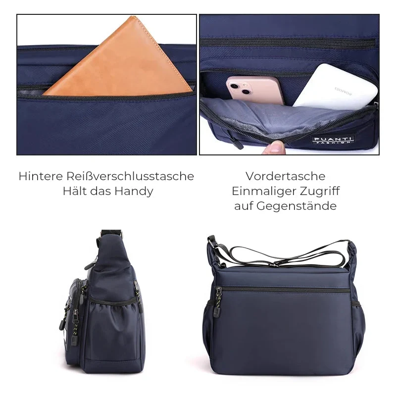 Herre messenger bag med flere lommer | Luvikno