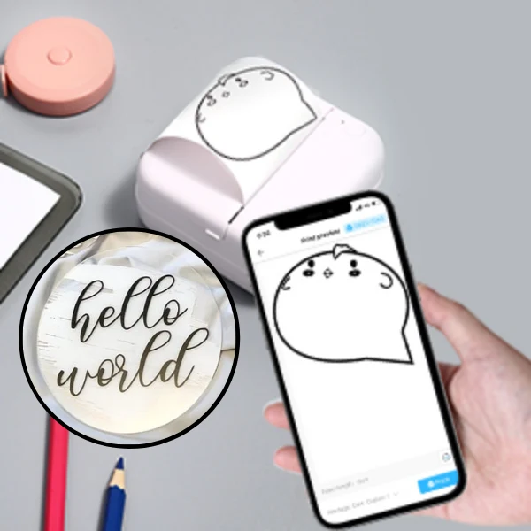 Praktisk Mini Pocket Printer | Luvikno