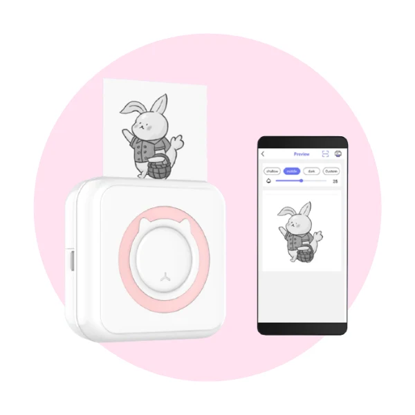 Praktisk Mini Pocket Printer | Luvikno