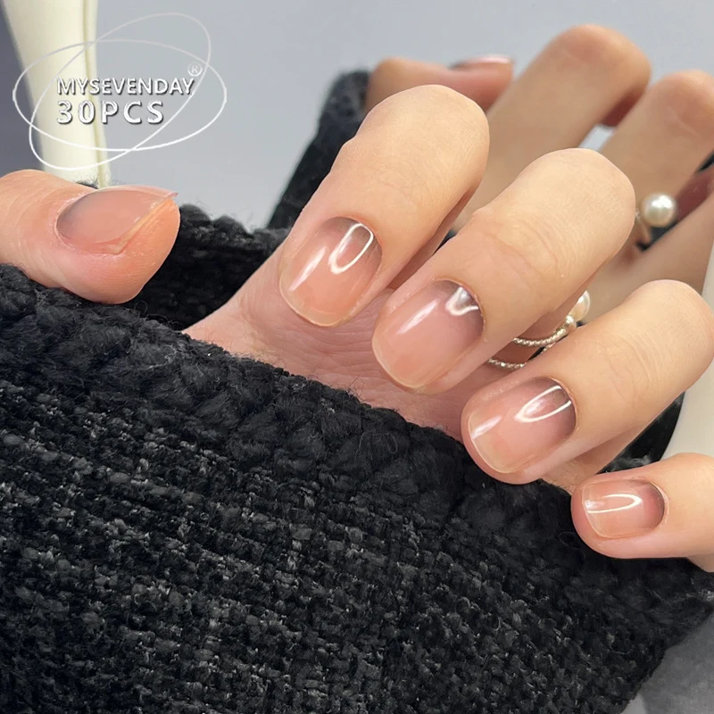 Natural Glossy Nail Enhancements Stornfield
