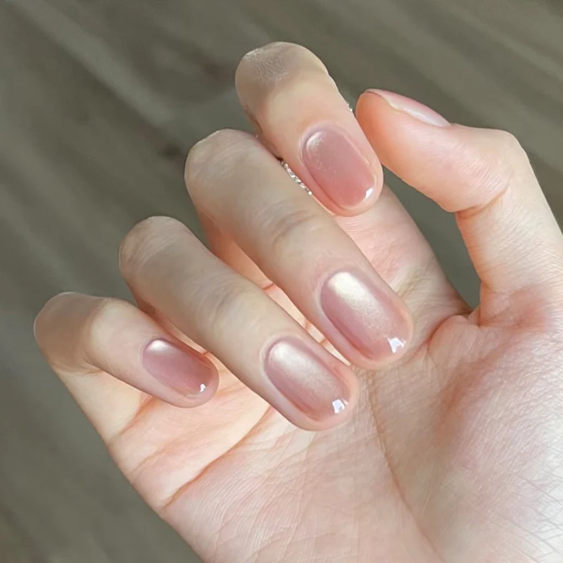 Natural Finish Press-On Nail Art Stornfield
