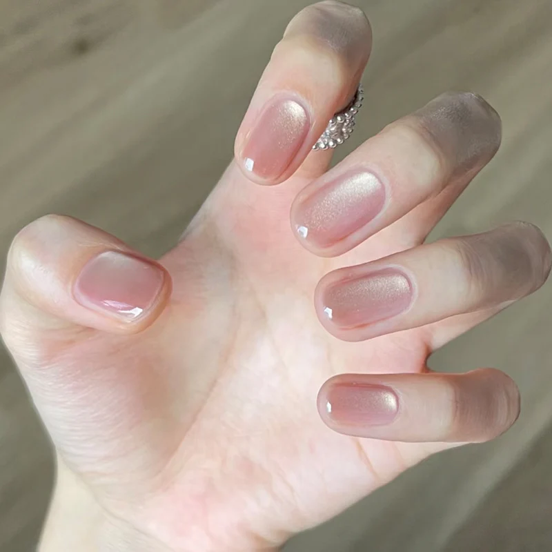 Natural Finish Press-On Nail Art Stornfield