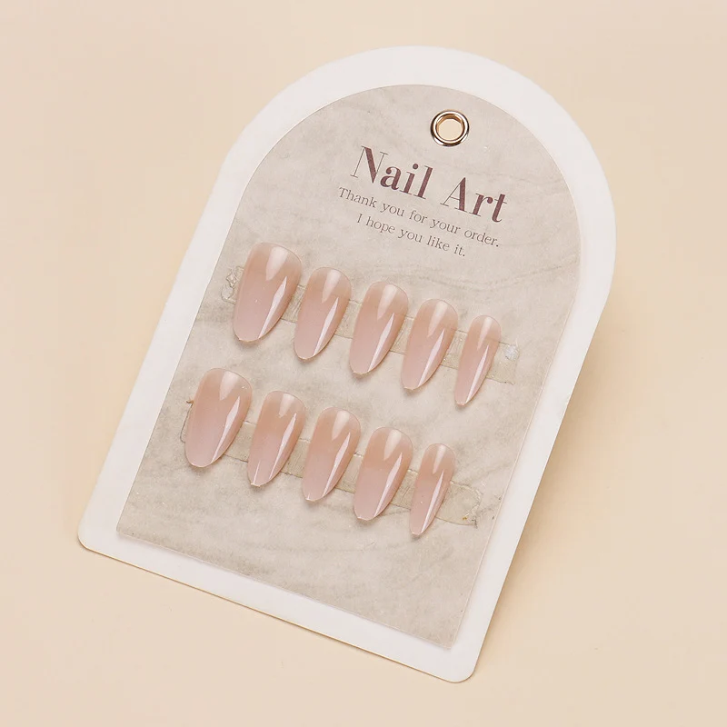 Natural Finish Nude Press-On Nail Set Stornfield