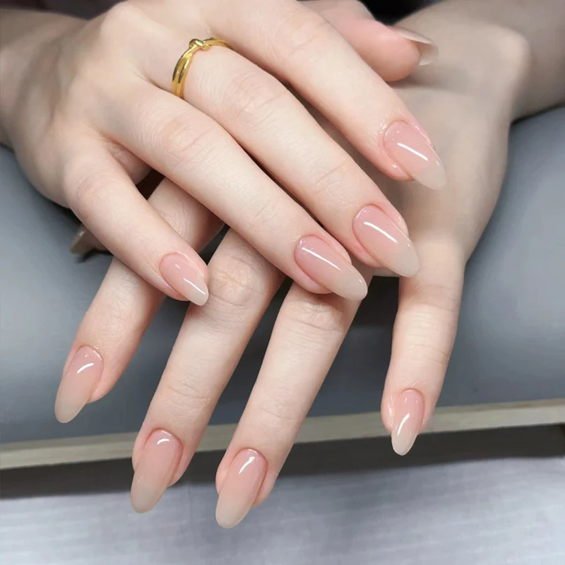 Natural Finish Nude Press-On Nail Set Stornfield