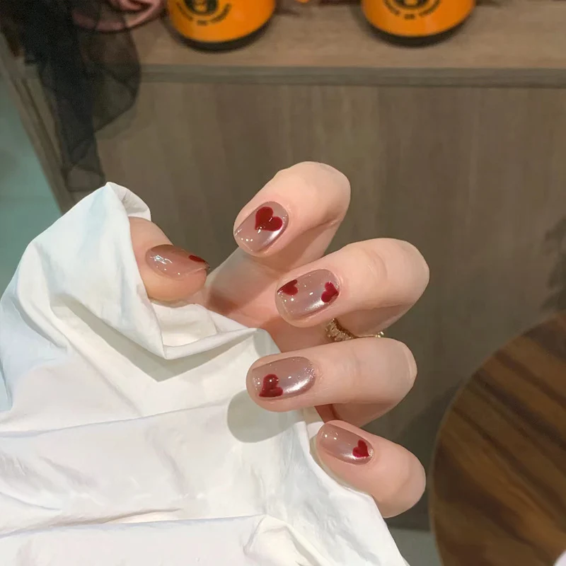Natural Almond-Shaped Press-On Nails Stornfield