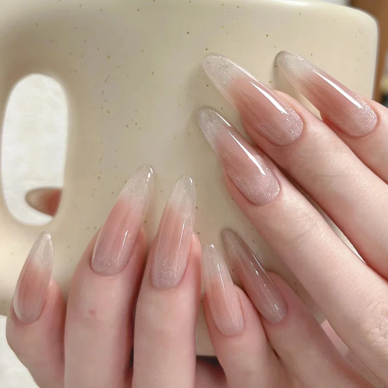 Natural Almond-Shaped Press-On Nails Stornfield