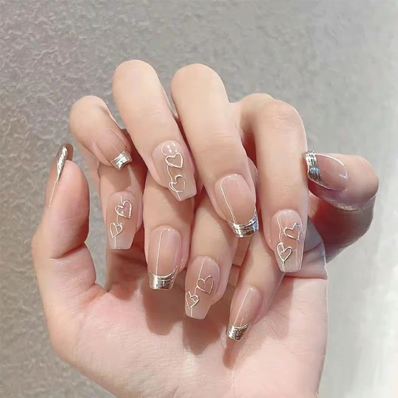 Natural Almond-Shaped Press-On Nails Stornfield