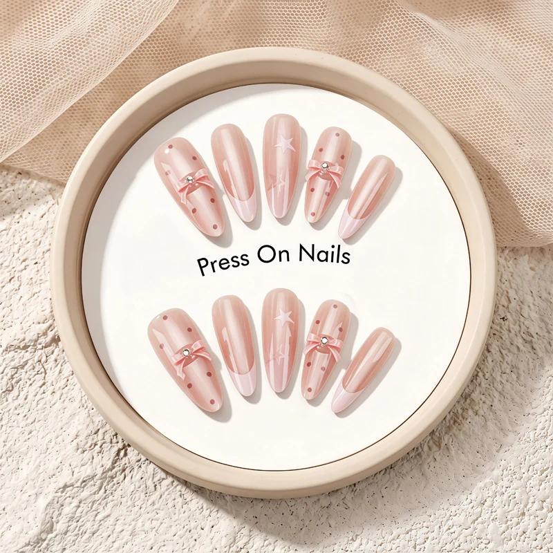 Modern Elegant Press-On Nail Set Stornfield