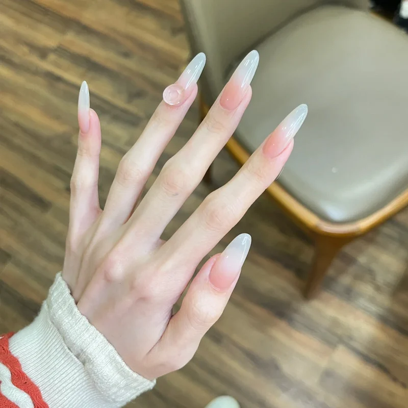 Long Stiletto Press-On Nails Set with Elegant Ombre Design Stornfield