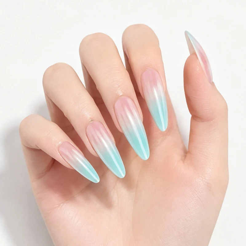 Iridescent Stiletto Press-On Nails Stornfield