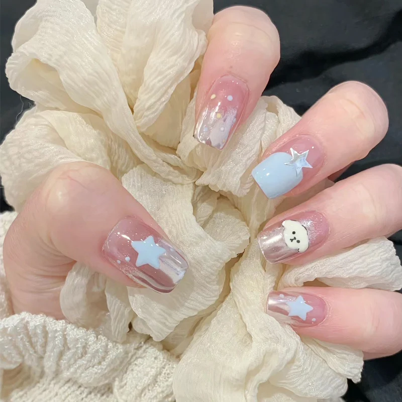 Iridescent Press-On Nail Set Stornfield