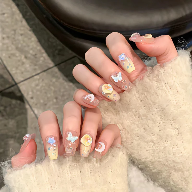 Iridescent Press-On Nail Set Stornfield