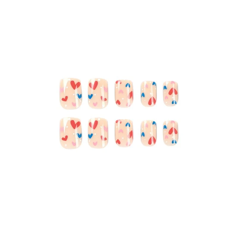 Artificial Nail Art with Heart Designs Stornfield