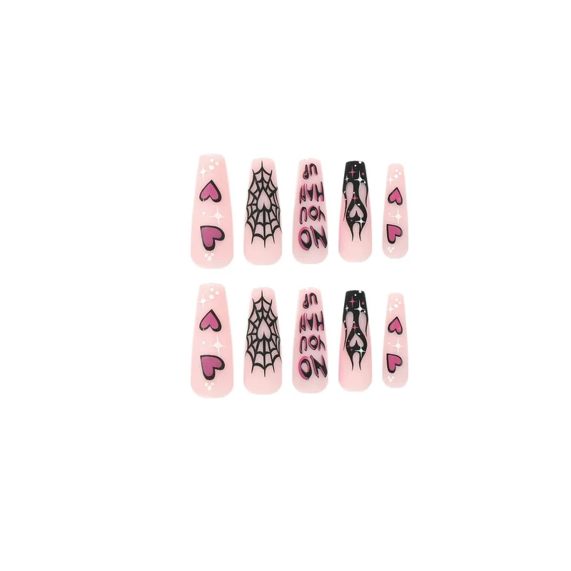 Artificial nail art with Halloween motif and unique embellishments Stornfield