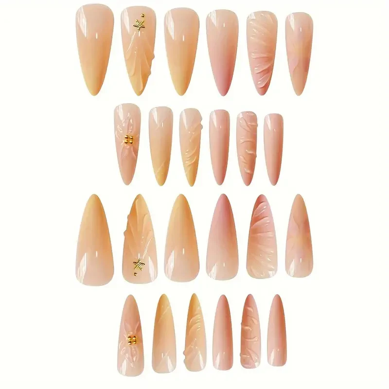 Premium Floral Acryl Nagelverstärkungen Karnz