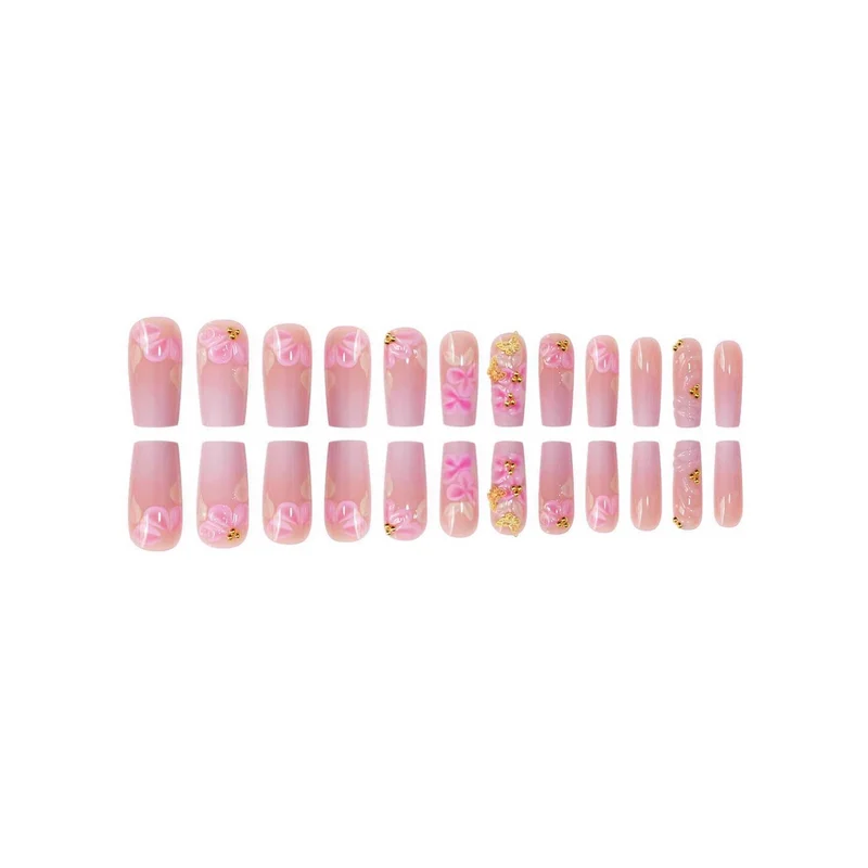 Premium dekorative florale Nagelverzierungen Karnz