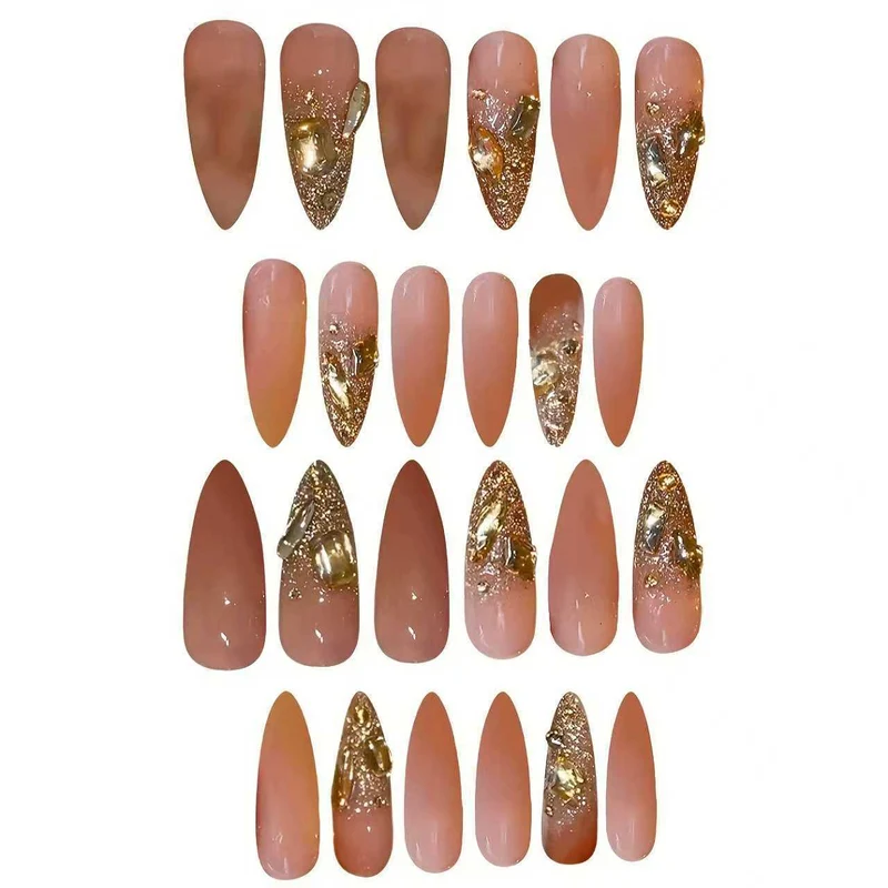 Luxuriöse Glitzernde Nagelverlängerungen Karnz