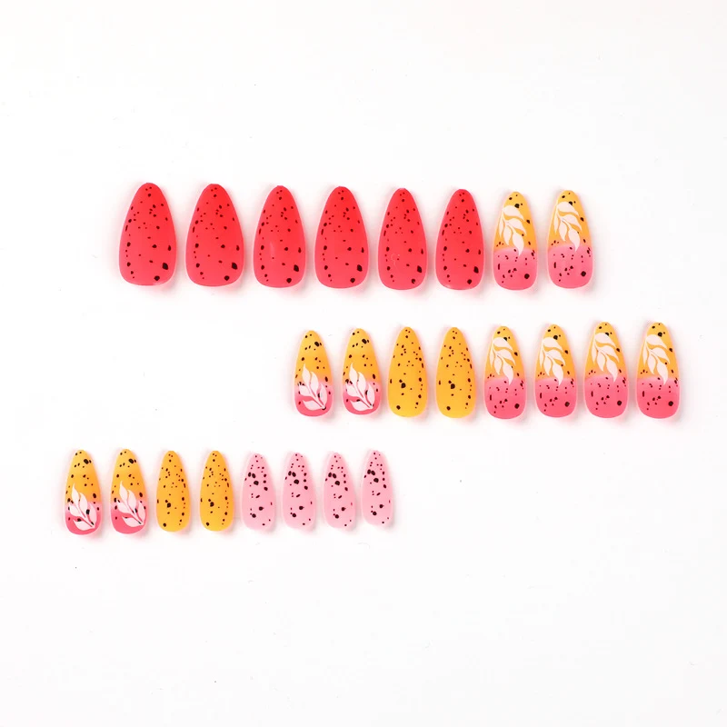 Artificial nail art with floral ombre design Stornfield